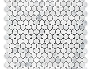 Oriental White Penny Round Polished or Honed